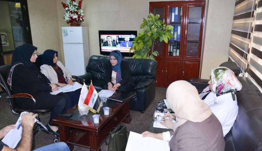 مشاركة السيدة عميد كلية الطب البيطري بجامعة كربلاء في الاجتماع الأول للجنة النوع الاجتماعي في وزارة التعليم العالي والبحث العلمي