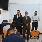 The Dean of the College inspects the examination halls and praises the efforts of the college’s professors and examination committees.