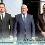Assistant Professor Dr. Mohammed Asaad Al-Kaabi Receives Kerbala Provincial Council Member Dr. Mohsen Al-Kinani at the College of Veterinary Medicine
