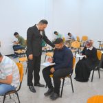 عميد كلية الطب البيطري يتفقد القاعات الامتحانية مع انطلاق الامتحانات النظرية لنهاية الكورس الثاني