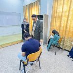 جولة تفقدية لعميد كلية الطب البيطري للاطلاع على سير الامتحانات النهائية