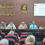 جانب من مناقشة سمنار النتائج النهائية من قبل اللجنة العلمية في فرع التشريح والانسجة لمشاريع ابحاث طلبة الماجستير٢٠٢٣-٢٠٢٤ في فرع التشريح والاتسجة.
