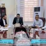 اجتماع في كلية الطب البيطري لمتابعة تنفيذ نظام الأتمتة (HR & SIS)