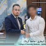 كلية الطب البيطري تبادر بدعم أحد الطلبة الوافدين خلال شهر رمضان
