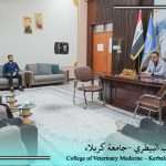 كلية الطب البيطري بجامعة كربلاء تجري مقابلات المتقدمين للدراسات العليا
